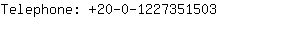 Telephone: 20-0-122735....