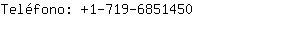 Teléfono: 1-719-685....
