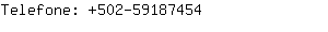 Telefone: 502-5918....
