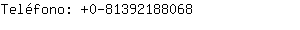 Teléfono: 0-8139218....