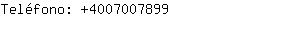 Teléfono: 400700....
