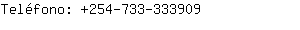 Teléfono: 254-733-33....