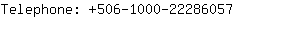 Telephone: 506-1000-2228....
