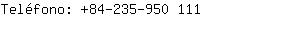 Teléfono: 84-235-950....