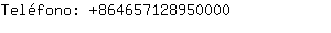 Teléfono: 86465712895....