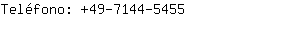 Teléfono: 49-7144-....