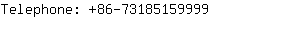 Telephone: 86-7318515....