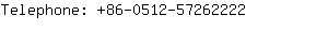 Telephone: 86-0512-5726....