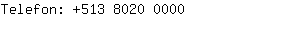Telefon: 513 8020 ....