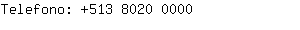 Telefono: 513 8020 ....