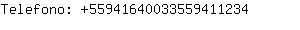 Telefono: 5594164003355941....