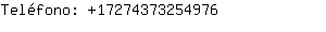Teléfono: 1727437325....