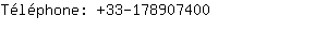 Téléphone: 33-17890....