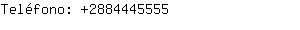 Teléfono: 288444....