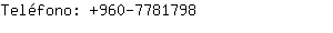 Teléfono: 960-778....