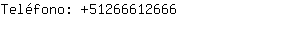 Teléfono: 5126661....