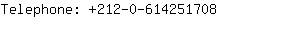 Telephone: 212-0-61425....