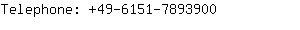 Telephone: 49-6151-789....