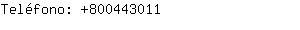Teléfono: 80044....