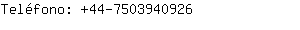 Teléfono: 44-750394....