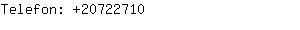 Telefon: 2072....