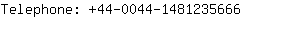 Telephone: 44-0044-148123....