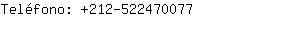 Teléfono: 212-52247....