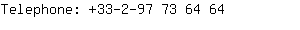 Telephone: 33-2-97 73 6....