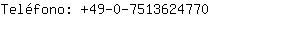 Teléfono: 49-0-751362....