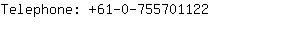 Telephone: 61-0-75570....