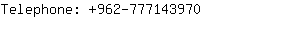 Telephone: 962-77714....
