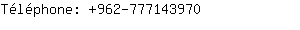 Tlphone: 962-77714....