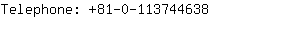 Telephone: 81-0-11374....