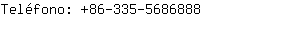 Teléfono: 86-335-568....