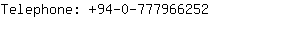 Telephone: 94-0-77796....