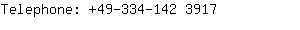 Telephone: 49-334-142 ....