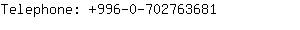 Telephone: 996-0-70276....