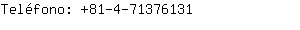 Teléfono: 81-4-7137....