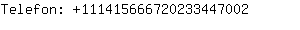 Telefon: 11141566672023344....