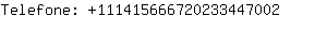 Telefone: 11141566672023344....