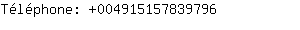 Tlphone: 00491515783....