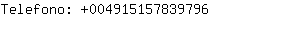 Telefono: 00491515783....