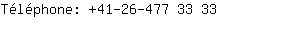 Tlphone: 41-26-477 3....