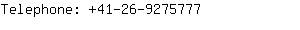 Telephone: 41-26-927....