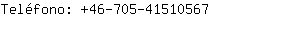 Telfono: 46-705-4151....