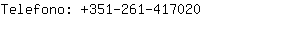 Telefono: 351-261-41....