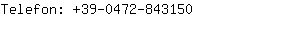 Telefon: 39-0472-84....