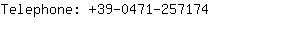Telephone: 39-0471-25....