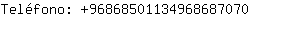 Telfono: 9686850113496868....