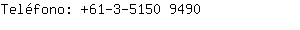 Teléfono: 61-3-5150 ....